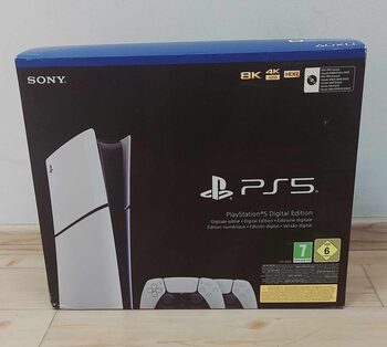 Naujas Playstation 5 Slim Digital Edition, Black & White + Papildomas Dualsense