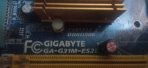 Placa GA-G31M-ES2L + Dual Core E5200 for sale