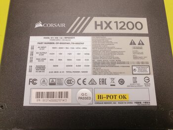 Get Corsair HX1200 Platinum ATX 1200 W 80+ Platinum Modular PSU
