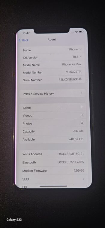 Apple iPhone XS Max 256GB Space Gray