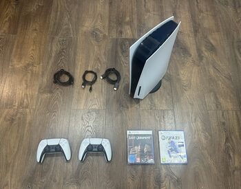 Playstation 5, Black & White, 825gb/2 pultai/2 žaidimai