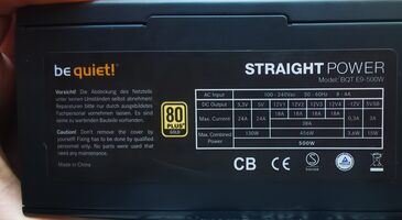 be quiet! STRAIGHT POWER E9 | 500W ATX 500 W 80+ Gold PSU