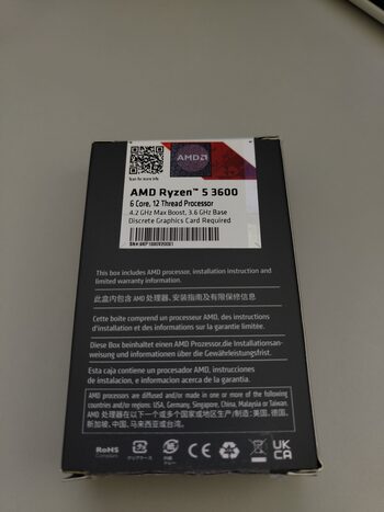 Buy AMD Ryzen 5 3600 3.6-4.2 GHz AM4 6-Core CPU