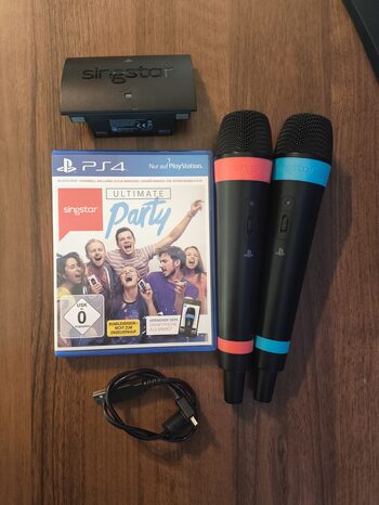 PS4 Mikrofonai SingStar ir žaidimas Ultimate Party PlayStation 4 PS3