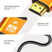 Aukštos kokybės HDMI 2.1 laidai 4K 120Hz 3m – nauji!  for sale