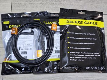 Aukštos kokybės HDMI 2.1 laidai 4K 120Hz 3m – nauji! 
