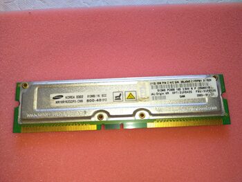 MR18R162GDF0-CM8 Samsung Rambus 512MB PC800 ECC 184-Pin RDRAM RIMM