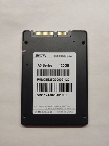 Biwin a3 120gb ssd diskas