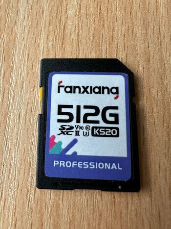 Fanxiang 512 UHS-2, SD V90 U3 Professional 8K atminties kortelė