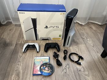 PlayStation 5 Slim Disc+Pultelis+Žaidimai+Garantija