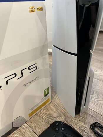 Get PlayStation 5 Slim Disc+Pultelis+Žaidimai+Garantija