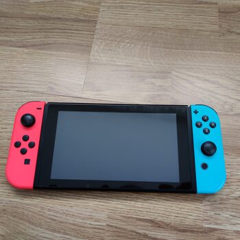 Nintendo Switch, Blue & Red, 32+8 GB + didelis komplektas + žaidimai