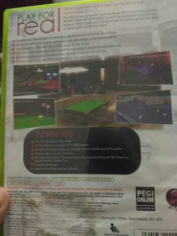 World Snooker Championship Real 09 Xbox 360