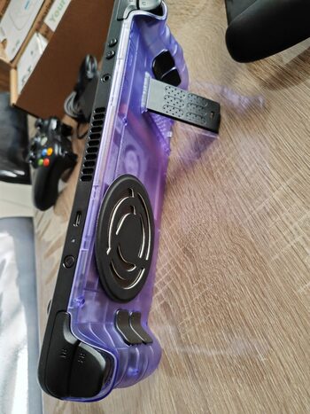 Steam Deck Morada y Black,ssd de 512GB+accesorios,cristal protector,mando,etc.