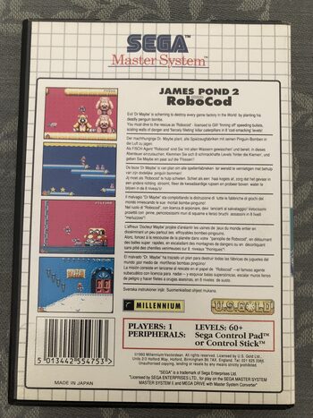 James Pond 2: Codename Robocod SEGA Master System for sale