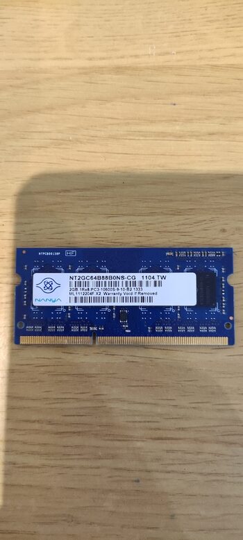 Pareema 2 GB (1 x 2 GB) DDR3-1333 Blue Laptop RAM