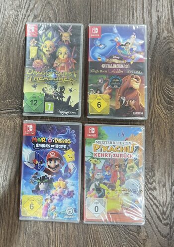 Buy Nintendo Switch, Blue & Red, 32GB/4 Nauji neispakuoti žaidimai