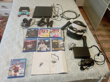 Playstation 4 500GB + GAFAS VR + 2 MANDOS+ CÁMARA PS4 + MICRÓFONOS + 7 JUEGOS