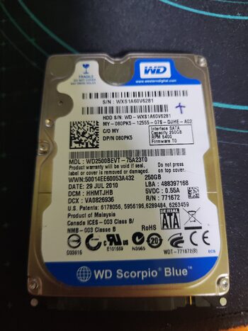 WD Scorpio Blue 250GB HDD