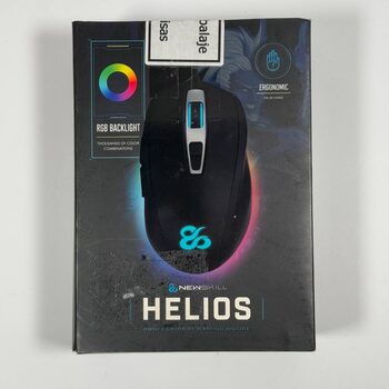 NEWSKILL Mouse da gioco wireless Arakne Elite Ivory, ricevitore nano a 2,4 GHz, illuminazione RGB personalizzabile, sensore ottico, 16000 DPI, 9 pulsanti programmabili, bianco