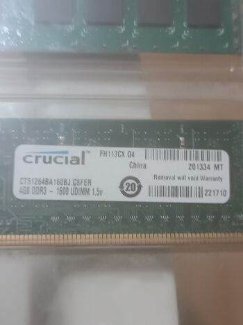 Crucial 4 GB (1 x 4 GB) DDR3-1600 Green PC RAM