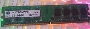 Crucial 2 GB (1 x 2 GB) DDR2-667 Green PC RAM