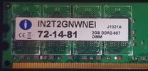 Get Crucial 2 GB (1 x 2 GB) DDR2-667 Green PC RAM