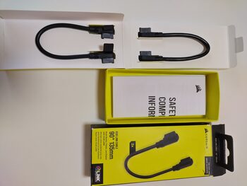 iCUE LINK Cable, 2x 135mm with Slim 90° connectors, Black