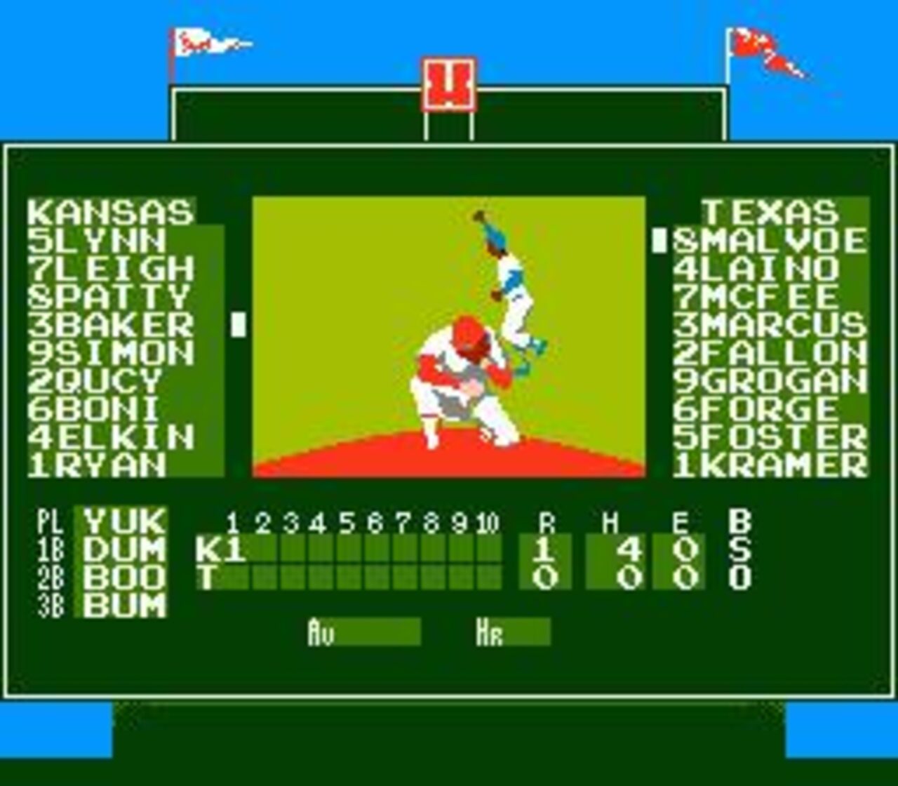 Bases Loaded (1987) Game Boy