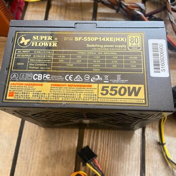 SUPER FLOWER SF-550P14XE(HX) 550W 80 Plus Gold ATX v2.31 PSU maitinimo blokas PC Power supply