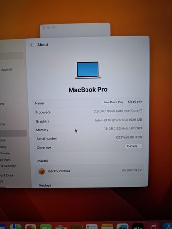 Apple MacBook Pro 15 (2019) Intel i7-9750H Intel Radeon Pro 555X / 32GB DDR4 / 1024GB NVME / 83 Wh / 339S00056 / Silver