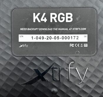 Originali Xtrfy K4 RGB Mechaninė Laidinė Gaming Klaviatūra