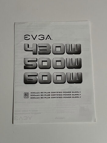 EVGA ATX 500 W 80+ PSU