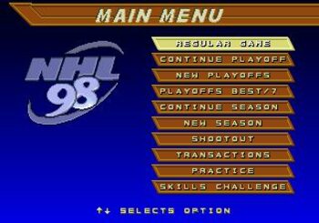 NHL 98 PlayStation