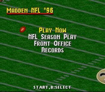 Redeem Madden NFL '96 SEGA Mega Drive