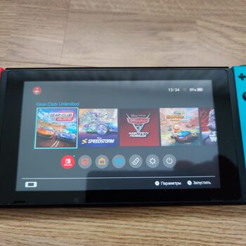 Nintendo Switch, Blue & Red, 32+8 GB + didelis komplektas + žaidimai