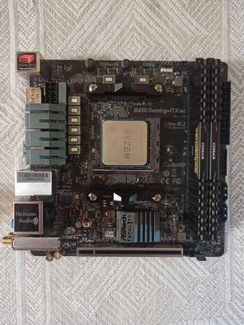 ASRock Fatal1ty B450 Gaming-ITX/ac AMD B450 Mini ITX DDR4 AM4 1 x PCI-E x16 Slots Motherboard