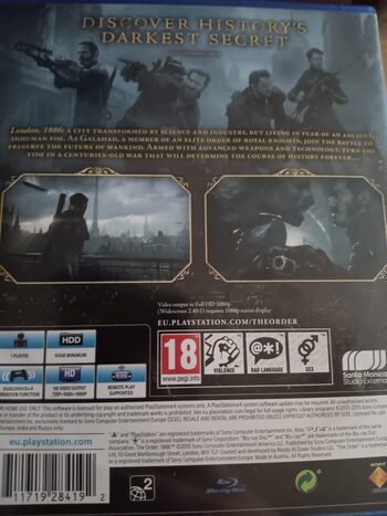 The Order: 1886 PlayStation 4 for sale