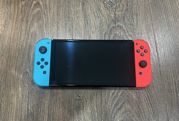 Nintendo Switch Oled, Blue & Red, 64gb/kaip Nauja for sale