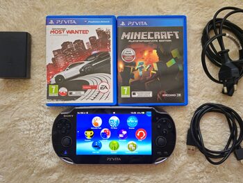 oled psvita + minecraft + need for speed