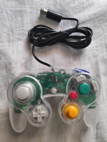 controller pad mando transparente (clear) compatible Nintendo Game cube