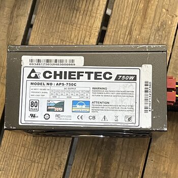 CHIEFTEC APS-750C 750W Gpu Pcie 3x8 pin CPU 2x8 8 pin Tinka Rtx4090 plokstei pajungti PSU maitinimo blokas PC Power supply