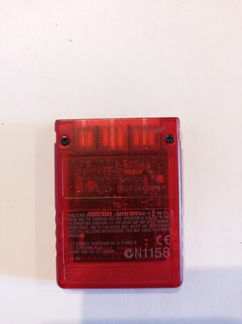 Tarjeta de memoria roja Playstation 2