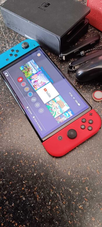 Nintendo Switch OLED, Blue & Red, 64GB