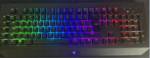 Razer BlackWidow Chroma V2 mechaninė orange switch klaviatūra