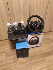 Logitech G29 vairas + pedalai + NAUJAS šifteris PS5 PS4 PS3 PC