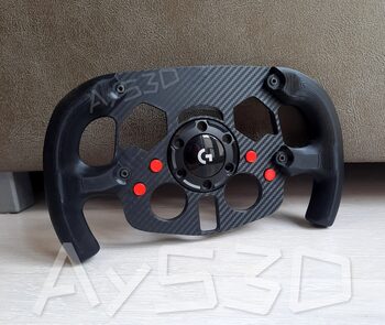 MOD F1 Formula 1 para Volante Logitech G29 y G923 de PS PlayStation y PC ROJO