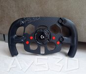 MOD F1 Formula 1 para Volante Logitech G29 y G923 de PS PlayStation y PC ROJO