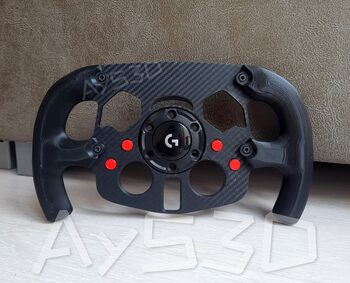 MOD F1 Formula 1 para Volante Logitech G29 y G923 de PS PlayStation y PC ROJO
