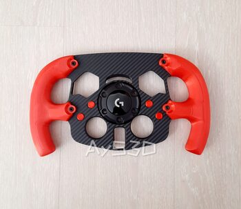 MOD F1 Formula 1 para Volante Logitech G29 y G923 de PS PlayStation Agarres ROJO